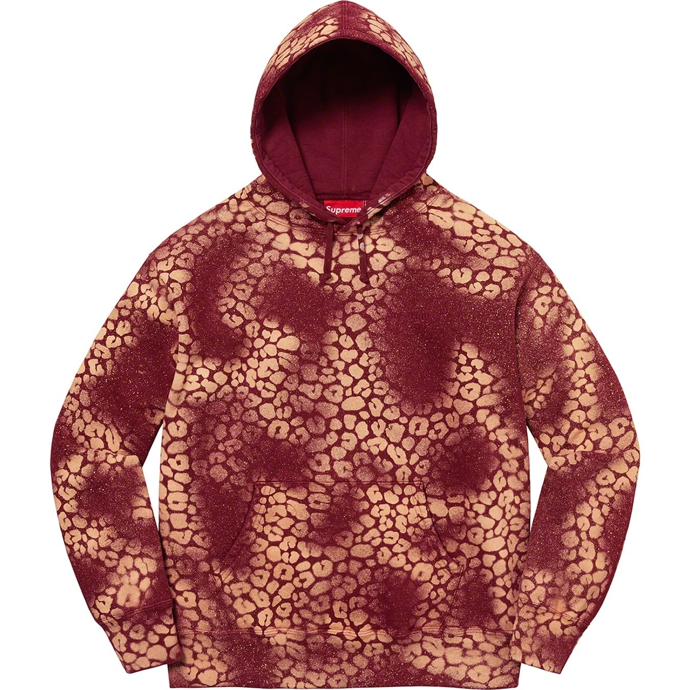 Bleached Leopard Hooded Sweatshirt view 3